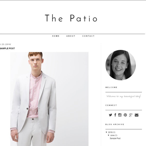 Responsive Blogger Template The Patio - Fully Responsive and 100% mobile friendly