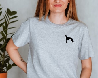 Whippet T Shirt, Unisex Organic Cotton Tee