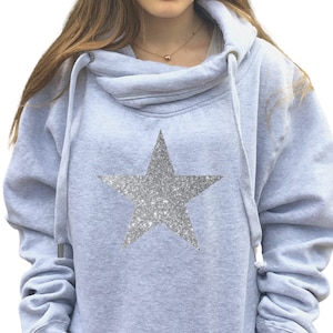 Plus Size Cowl Neck Hoodie Etsy UK