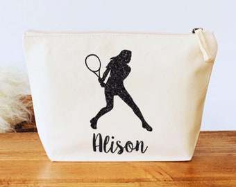 Tennis Make Up Bag, Personalised Makeup Bag