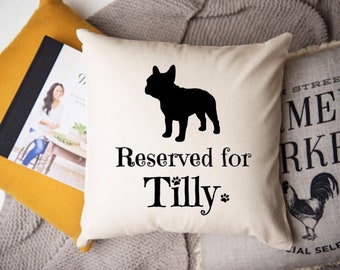 French Bulldog Cushion, Personalised Pet Pillow