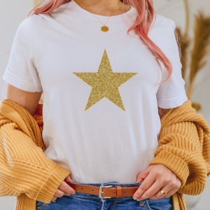 white and gold shirt womens