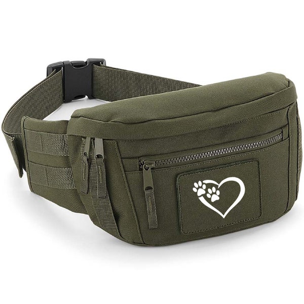 Dog Walking Waist Bag - Extra Large Bum Bag - Fanny Pack- Waist Bag - Dog Walker Bag - Dog Treat Holder