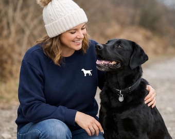 Labrador Sweatshirt, Unisex Oversized Sweatshirt
