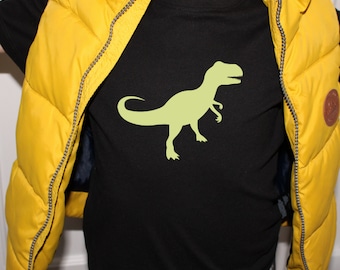 Glow in the Dark Dinosaur T-Shirt, Chemise de dinosaure pour enfants