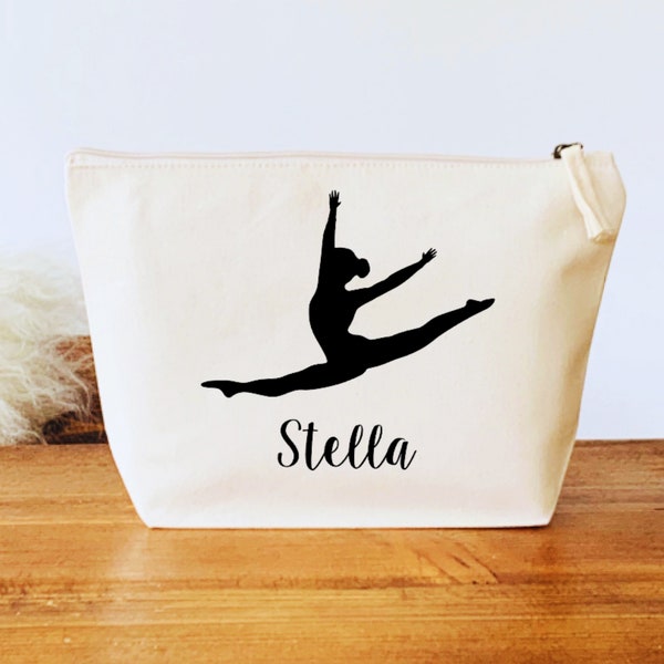 Gymnast Bag, Personalised Makeup Bag, Gymnastics Make Up Bag
