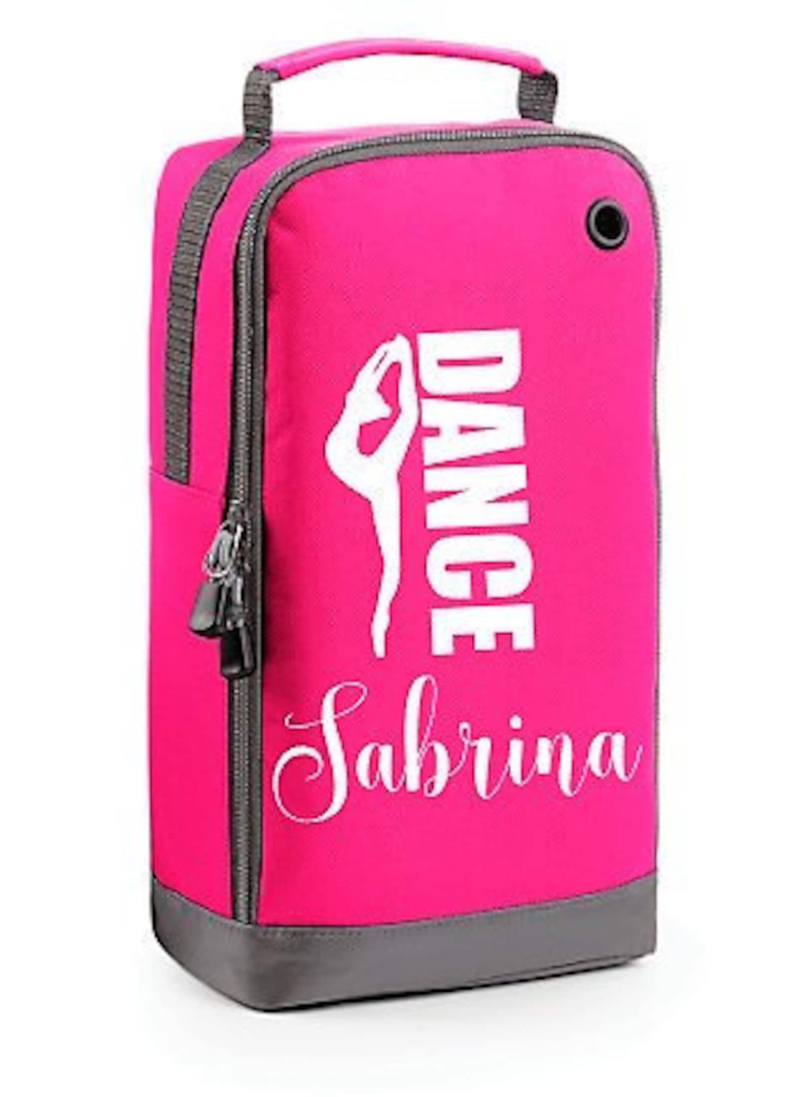 ballet dance bag, personalised shoe bag, personalised dancer gift, ballerina gift, ballet shoe storage