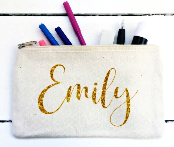 Personalised Pencil Case, Canvas Pencil Pouch ,name Bag, Gift for Child -   Norway