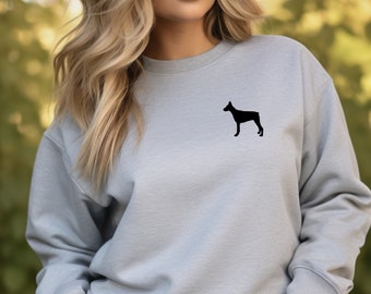 Doberman Sweatshirt, Unisex Oversized Sweater