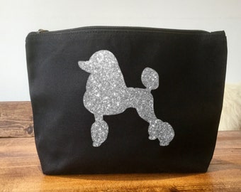 Poodle Make Up/Cosmetic Bag, Poodle Gift, Poodle Lover, Dog Make Up Bag