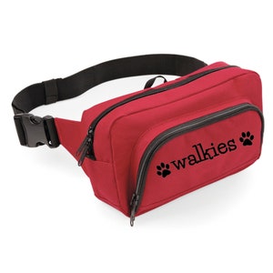 Dog Walking Bum Bag - Waist Belt- Hip Bag -Fanny Pack- Dog Walker Bag Belt Bag-Gift for Dog Lover