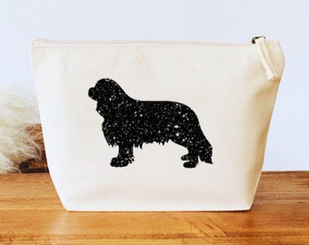 Cavalier King Charles Spaniel Make Up/Cosmetic Bag, Cavalier King Charles Gift, Spaniel Lover,Dog Make up Bag Canvas Make Up Bag