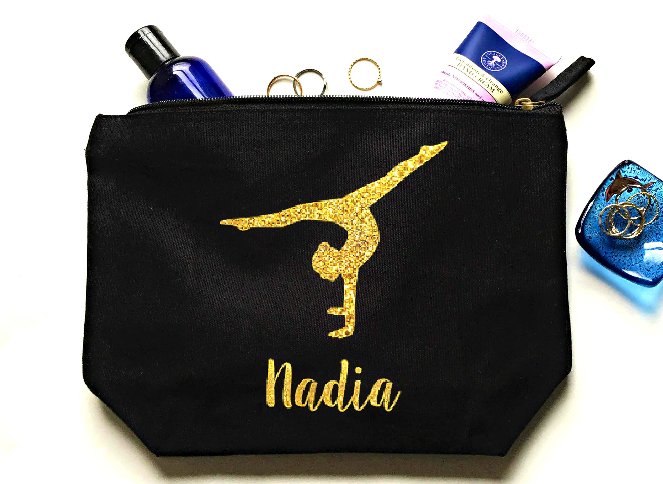 Gymnast Make Up Bag Personalised Makeup Bag Etsy