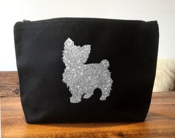 Yorkshire Terrier Make Up Bag,/Cosmetic Bag, Yorkshire Terrier Gift, Yorkie Lover, Dog Make up Bag