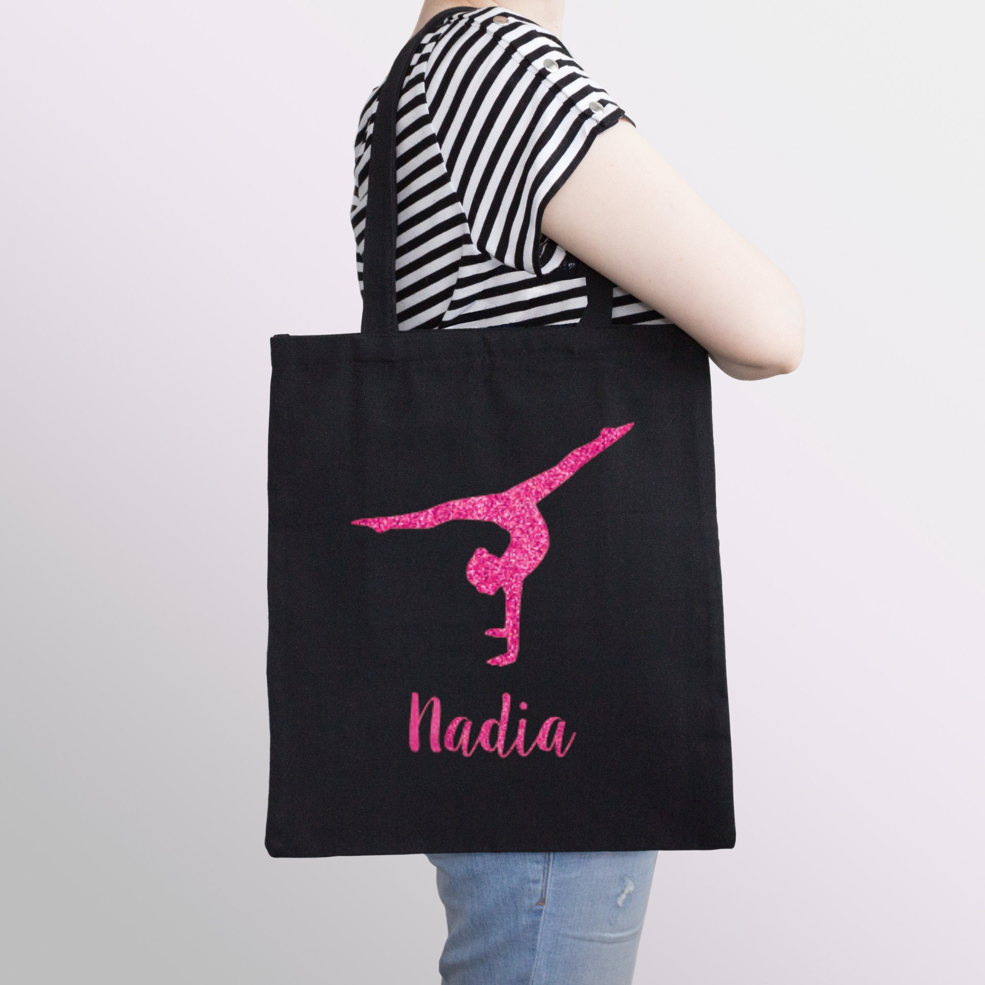 Gymnastics Tote Bag Personalised Gym Bag Etsy