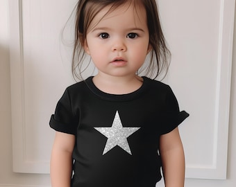 T-shirt Glitter Star, T-shirt pour enfants