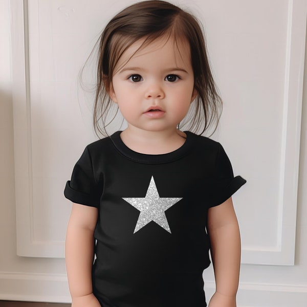 T-shirt Glitter Star, T-shirt pour enfants