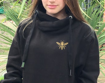 cowl neck hooded sweatshirts