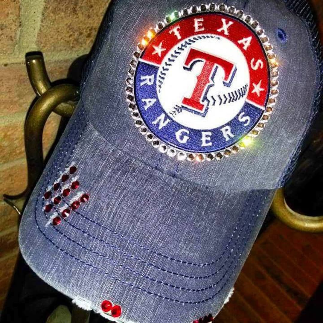 Bling Ranger Rangers Large Round Patch Swarovski Bling Distressed Trucker Hat - Etsy