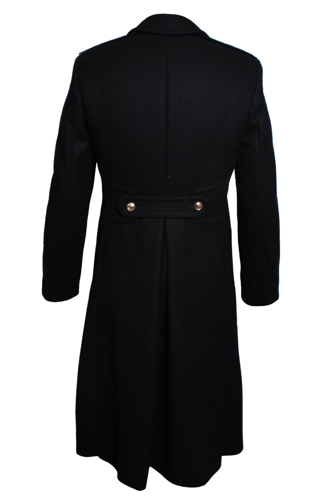 Russian black overcoat Navy Fleet wool long coat Naval Officer | Etsy