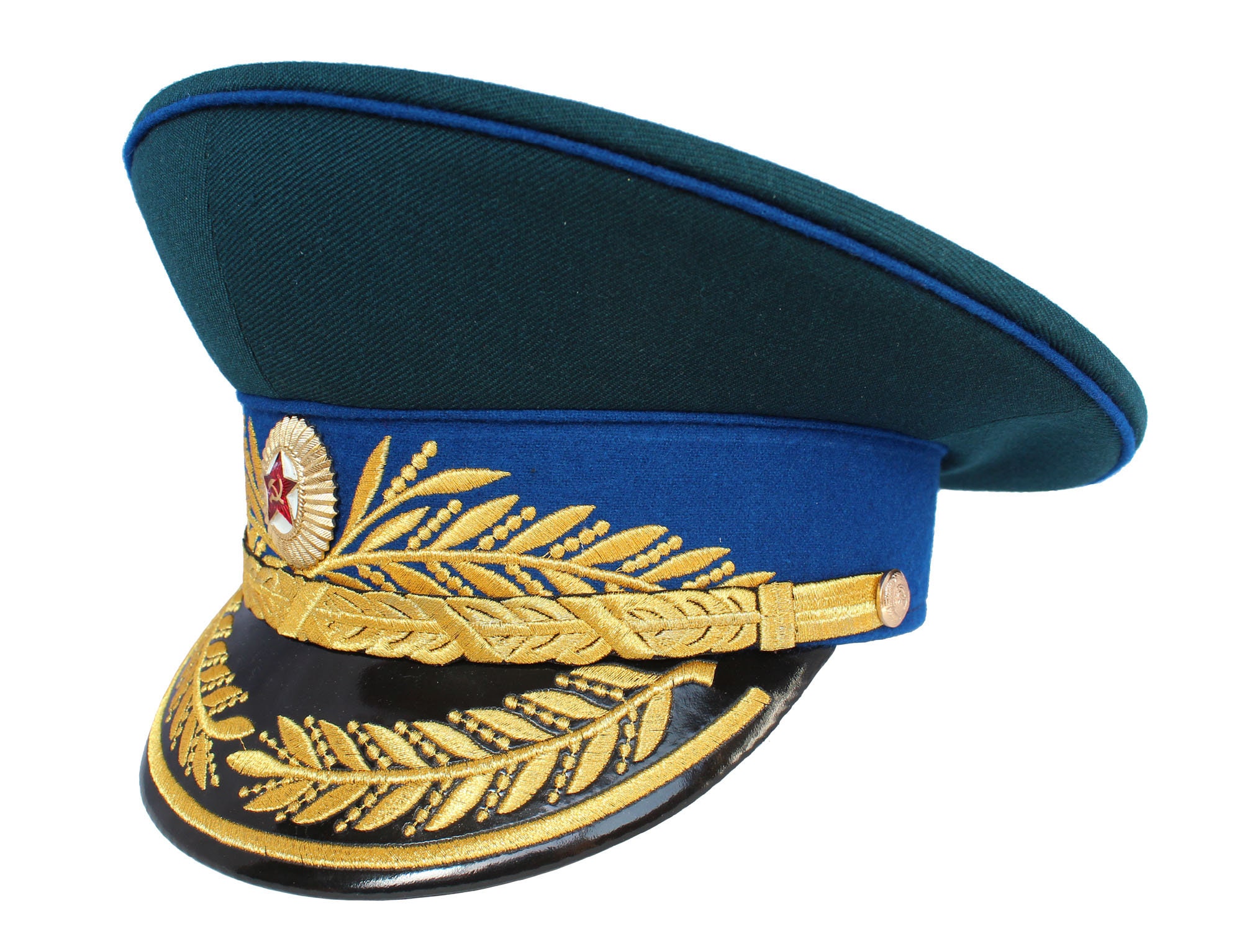 USSR Soviet Parade KGB General Visor hat Russian Army military Etsy