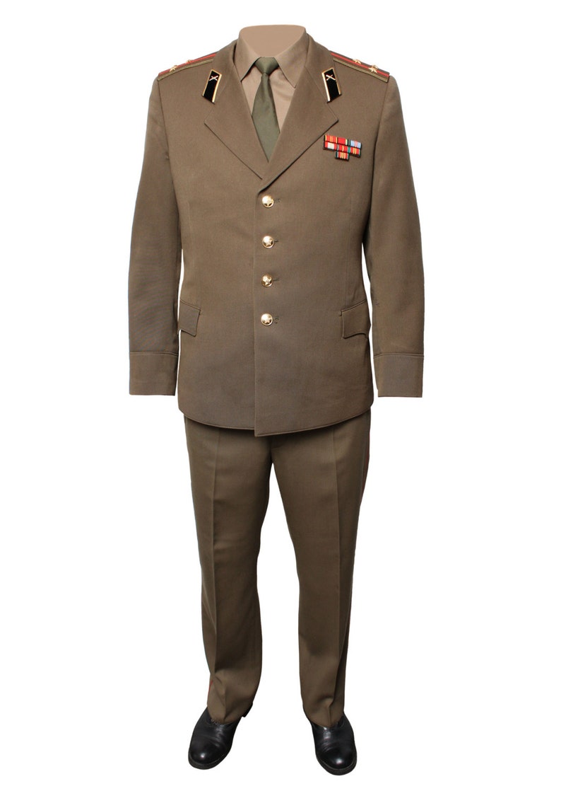Russian military Officers everyday suit Soviet Army khaki uniform