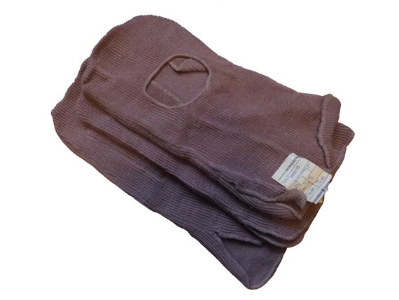 Vintage Winter woolen military balaclava hat, mask