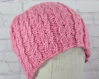 Delicate Cabled Hat - Adult M