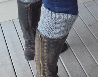 Cabled Boot Cuffs