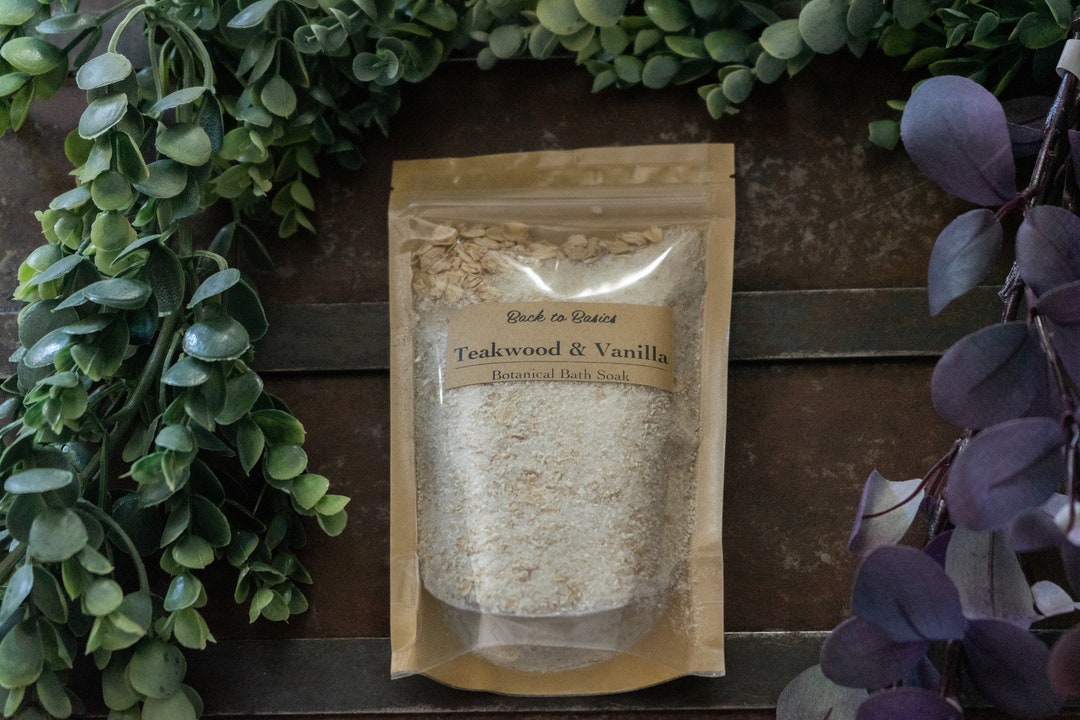 Teakwood & Vanilla Bath Soak Infusion Etsy