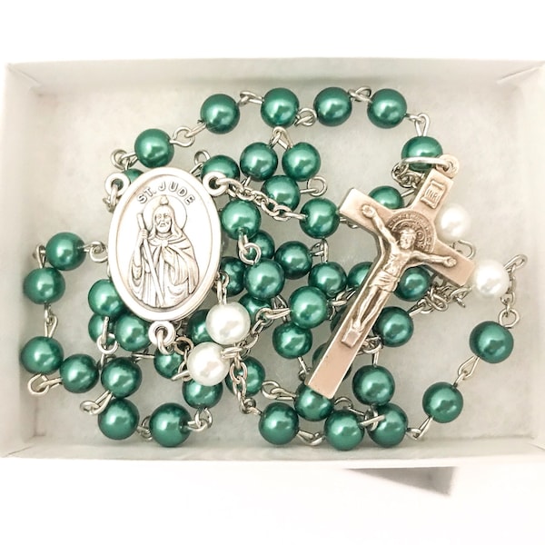 St Jude Catholic Rosary (Two Toned)