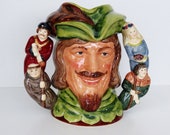 Extremely Rare Royal Doulton Limited Edition Robin Hood Jug D6998 w COA