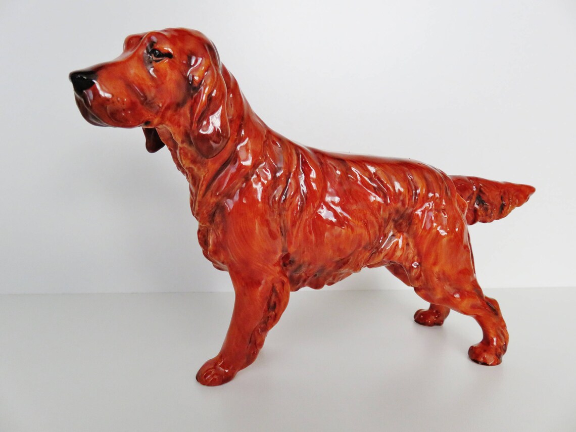 Vintage Royal Doulton Irish Setter Dog HN 1055 Figurine Etsy