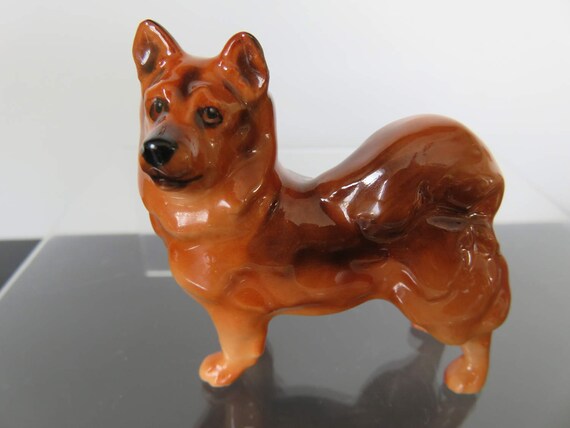 Vintage Royal Doulton Miniature Chow Chow Shiba Inu Dog Figurine K15