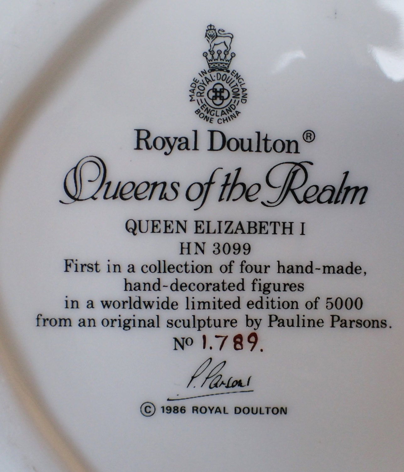 Royal Doulton Queens of the Realm 