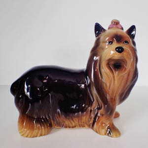 Large Vintage Coopercraft England Yorkshire Terrier Dog Figurine