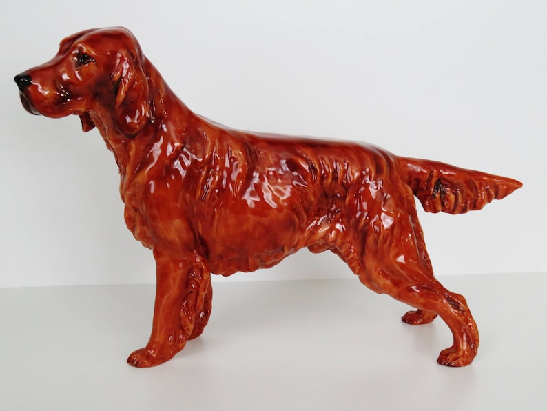 Vintage Royal Doulton Irish Setter Dog HN 1055 Figurine Etsy