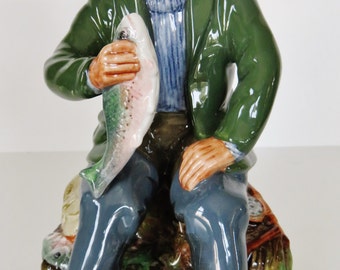 Royal Doulton "A Good Catch" HN 2258 Fisherman Figurine