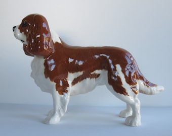 Rare Beswick England King Charles Spaniel &quot;Blenheim&quot; Dog Figurine