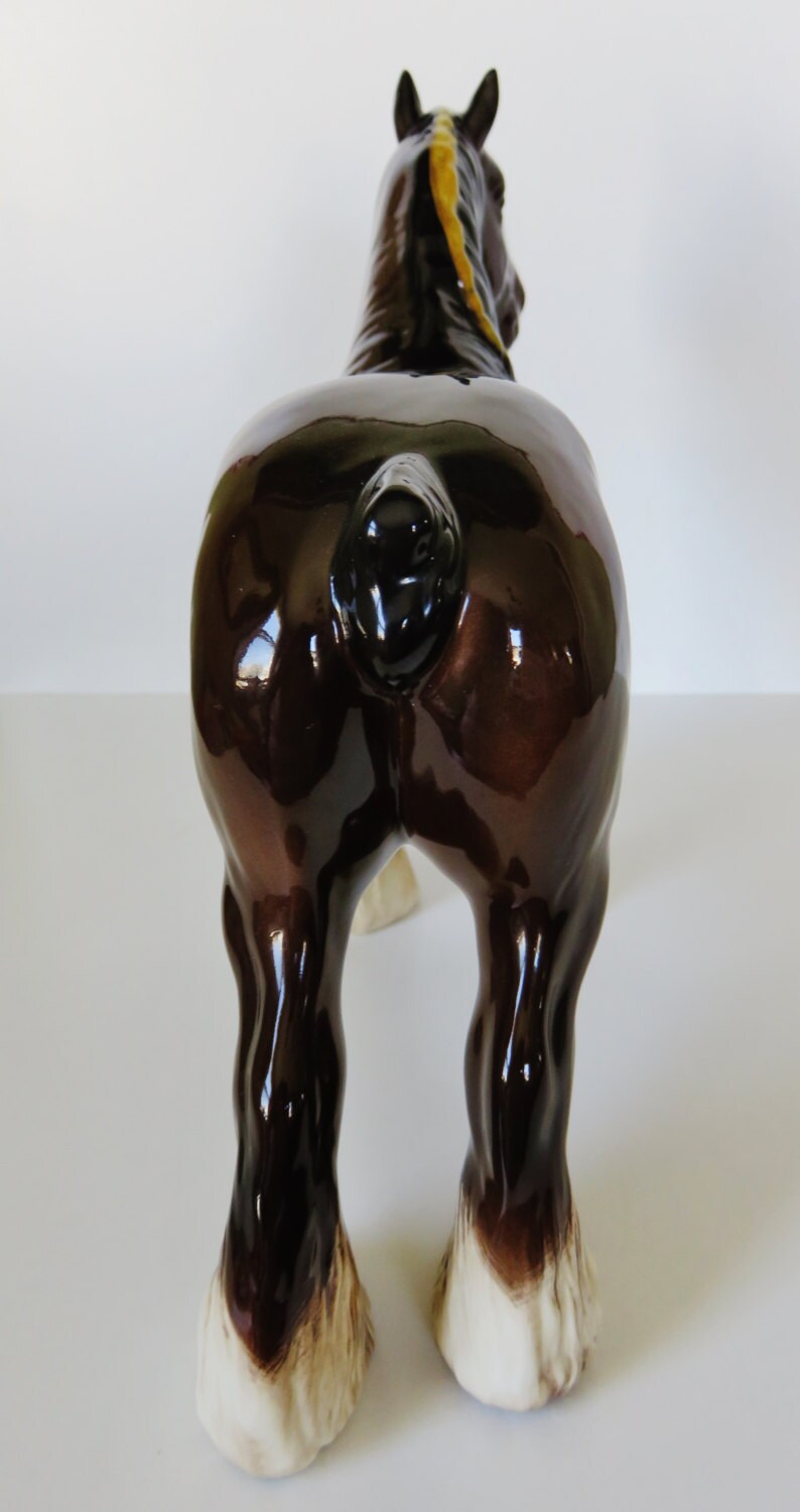 Vintage English Royal Doulton Huge Clydesdale Horse Figurine | Etsy