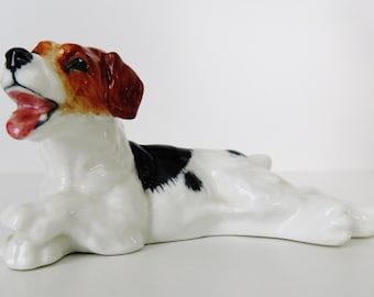 Rare Royal Doulton Lying Panting Character Dog HN 1101/ Retired