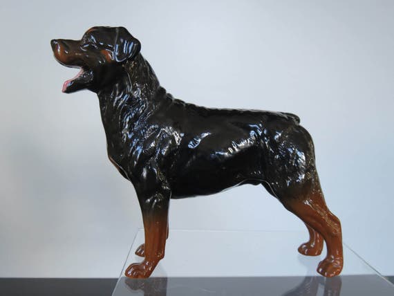 Royal Doulton Rottweiler Dog Figurine Da99 Etsy