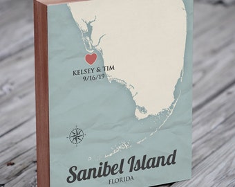 Sanibel island | Etsy Sanibel Island Map Pillow Ft Myers