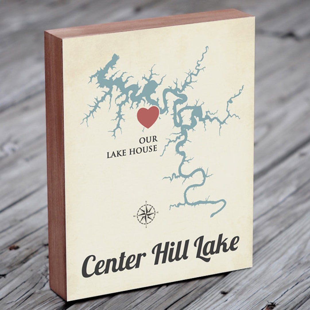 Center Hill Lake Map TN - Etsy