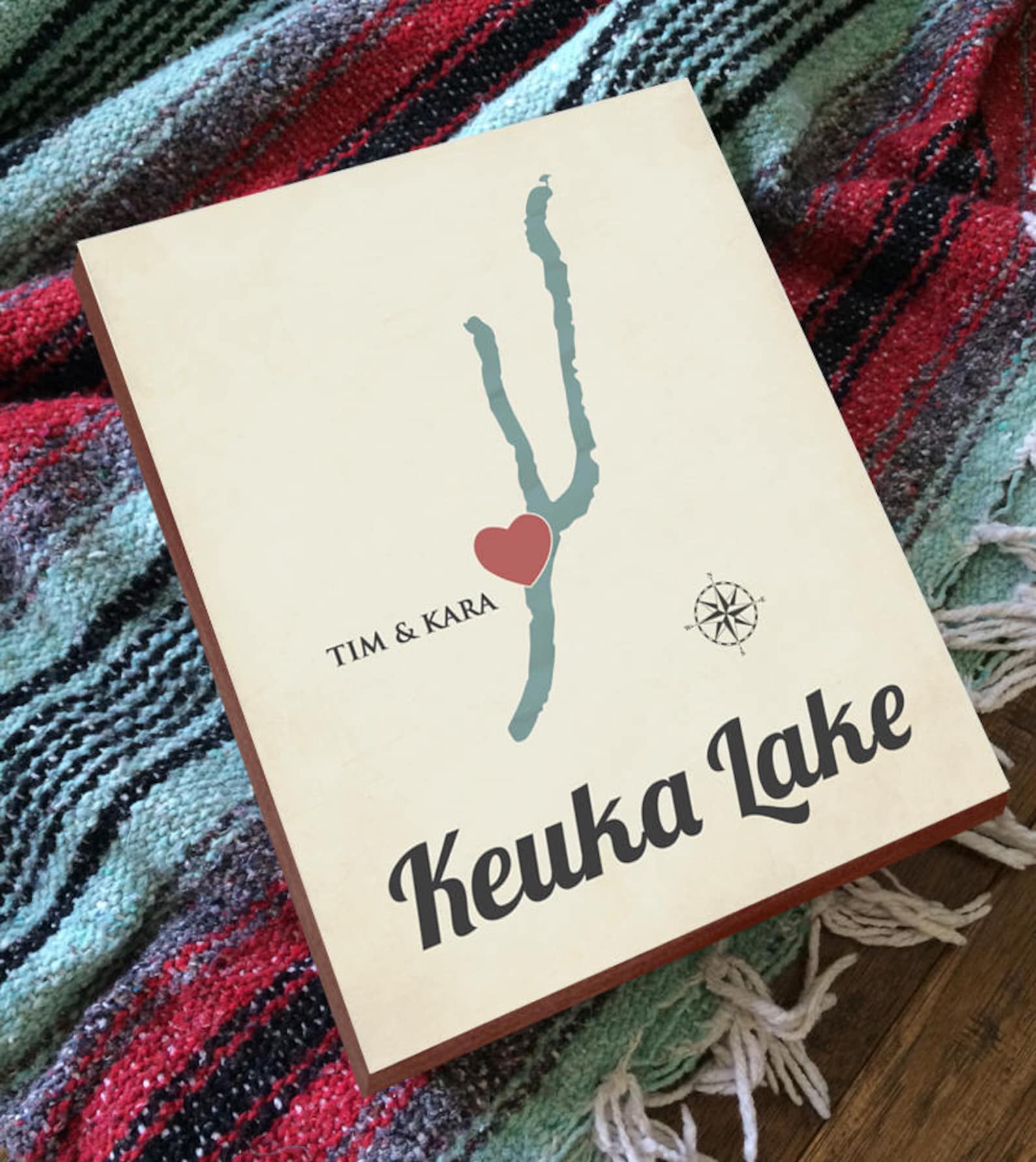 Keuka Lake Keuka Lake Art Keuka Lake Gift Keuka Lake Map Etsy