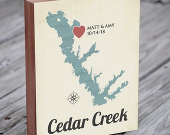 Cedar Creek Lake Map