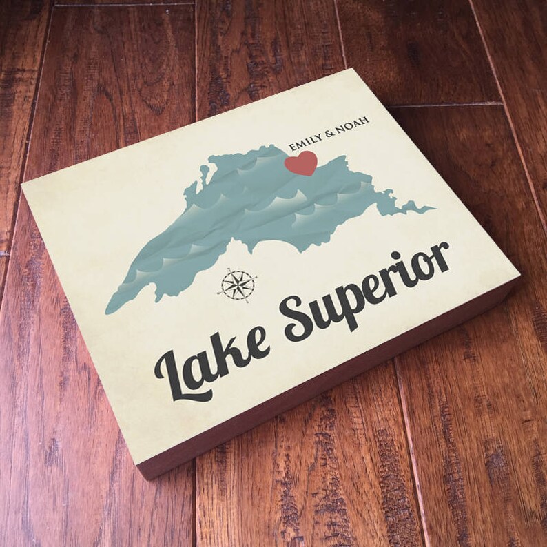 Lake Superior Art Lake Superior Wood Wall Art Lake Etsy