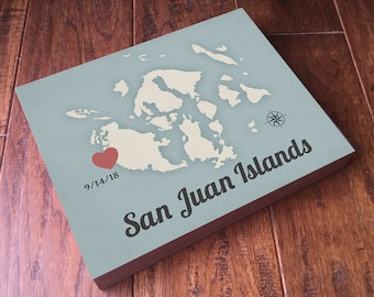 San Juan Islands - San Juan Islands Map - San Juan Islands Poster - San Juan Island Art - San Juan Island Print