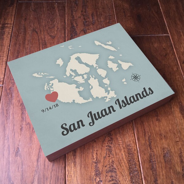 San Juan Islands - San Juan Islands Map - San Juan Islands Poster - San Juan Island Art - San Juan Island Print