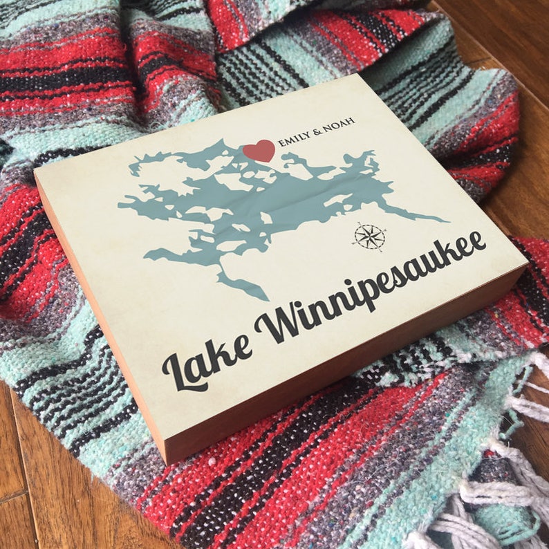 Lake Winnipesaukee Lake Winnipesaukee Map Lake Etsy